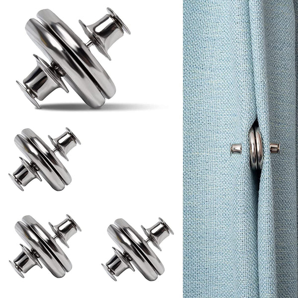 3/6 Pairs Detachable Home Magnet Buckle Curtain Button Clip Prevention Button AU