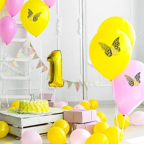 12-60PCS 3D Butterfly Wall Decals Stickers Removable Kids Room Decorations DIY