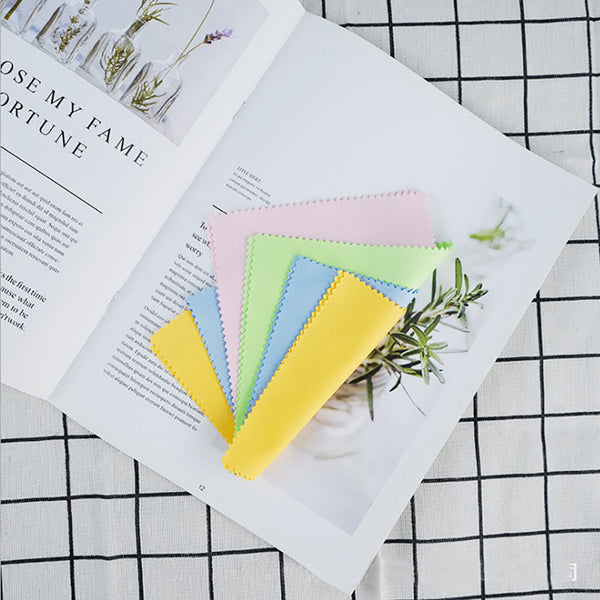 Microfiber Cleaning Suede Silver Polishing Cloth Glasses Phone Jewellery Wipe AU