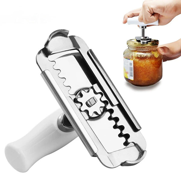 Stainless Steel Twist Jar Opener Spiral Can Bottle Seal Grip Lid Cap Remover AU