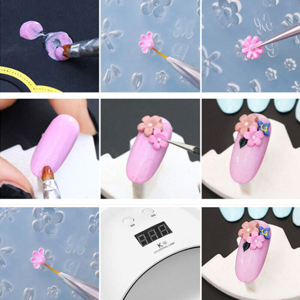 5PCS DIY Craft Tools Earring Making Clay Molds Flower Mould Polymer Clay Cutters