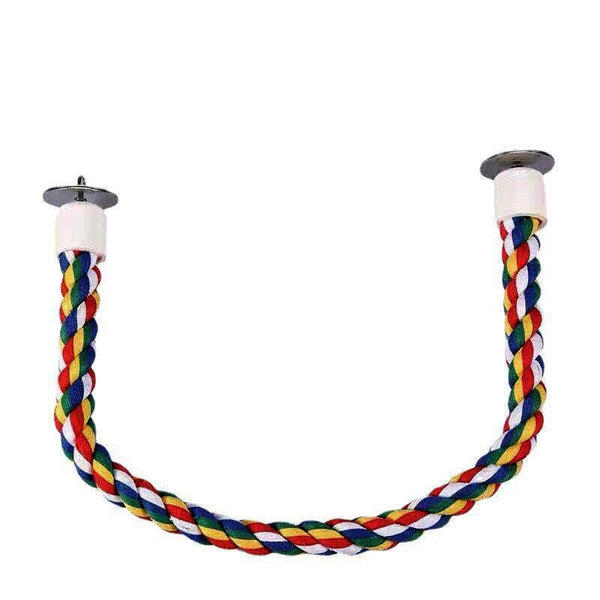 Pet Bird Rope Perches Parrot Colourful Cage Comfy Perch Bungees for Birds Toy AU