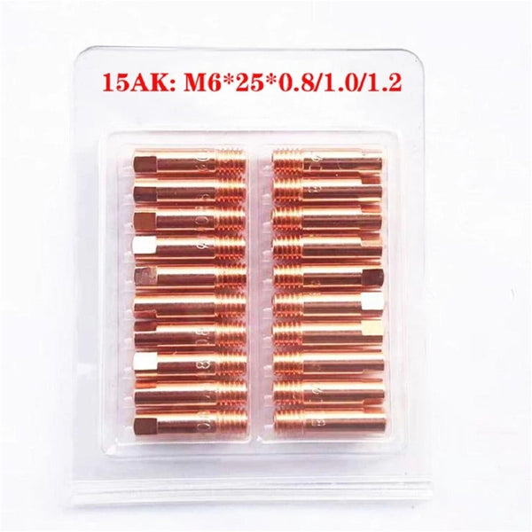 20PCS Nozzles Contact Tips Holders MIG Welder Consumable Welding Tools 0.8mm New
