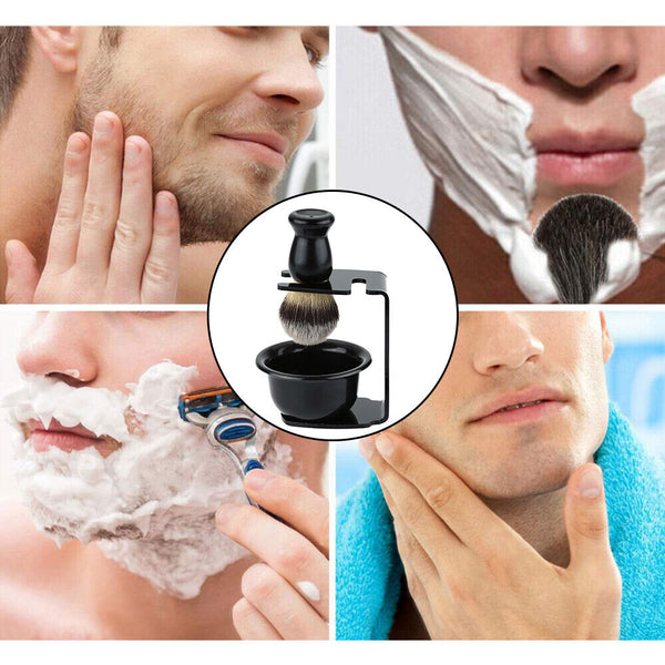 Men Shaving Brush Mug Cup Stand Shave  Safety Razor  Holder Rack   Bowl Tool Set
