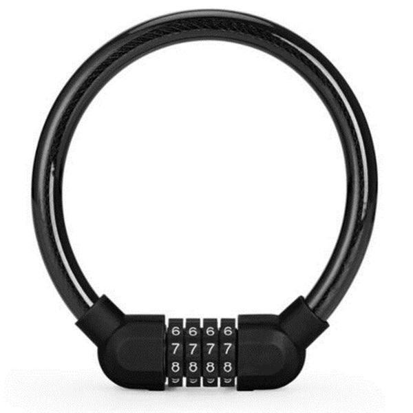 2PCS Bike Bicycle Code Combination Locker 4-Digital Password Pin Security Cable