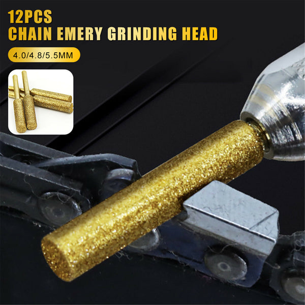 12/36XDiamond Chainsaw Sharpener Burr Grinder Chain Saw Drill Bits 4.0 4.8 5.5mm