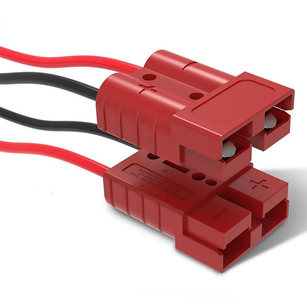 2PCS Anderson Style Plug Connectors Caravan Mounting 50 AMP 6AWG Red Tools New