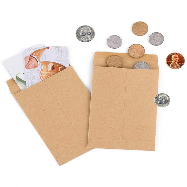 20x Kraft Envelopes Brown Mailer Standard Business Envelope Wedding Card 23x16CM - Lets Party