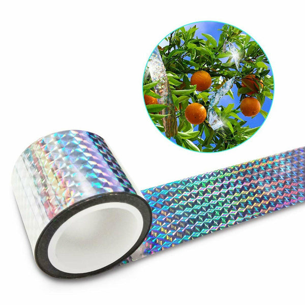 4.8cm x 110m Bird Repellent Laser Reflective Tape Garden Birds Deterrent Tapes