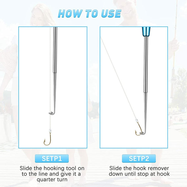 Fishing Hook Remover Stainless Steel Fishhook Dehooker Detacher Extractor AU