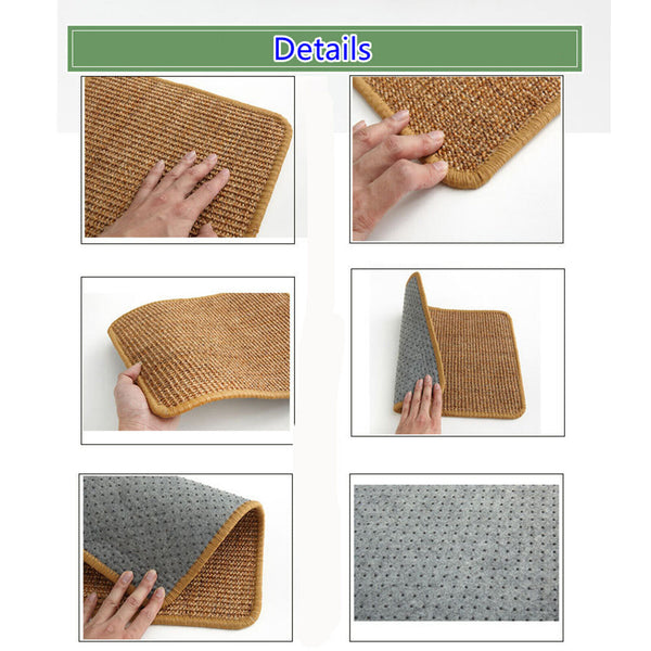 UP 10XSisal Cat Scratcher Board Scratching Mat for Climbing Tree Pad Cooling Mat