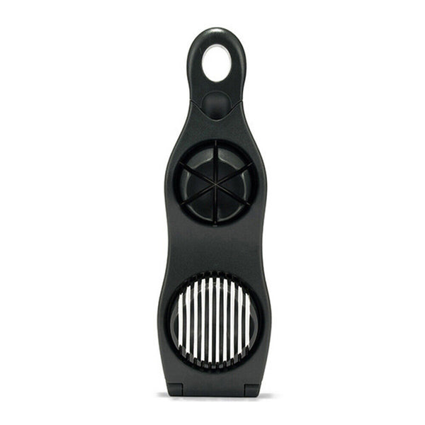 2 in 1 Egg Cutter Stainless Steel Cutting Egg Slicer Slicing Gadgets Kitchen AU