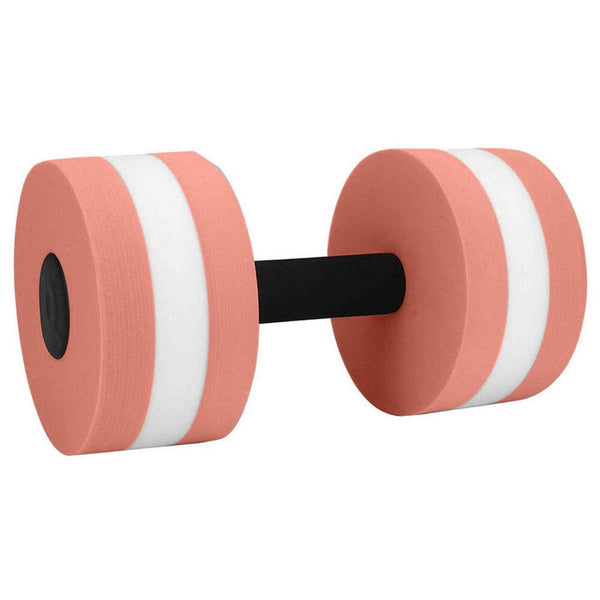 1x  Orange Water Dumbbells Aquatic Exercise Dumb bells Water Aerobics Workouts Barbells - Lets Party