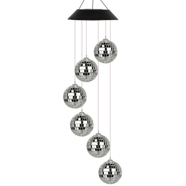 Colour Changing Wind Chimes LED Light Hanging Decor Outdoor Solar Powered Garden