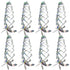 3/6PCS Rotating Reflective Rod Bird Repeller Bird Spiral Reflectors Scare Tools