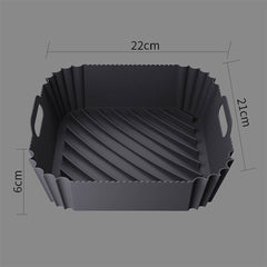 New Square Air Fryer Non-Stick Baking Tray Silicone Pot Basket Liner