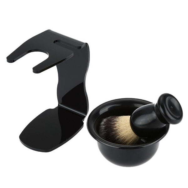 Men Shaving Brush Mug Cup Stand Shave  Safety Razor  Holder Rack   Bowl Tool Set