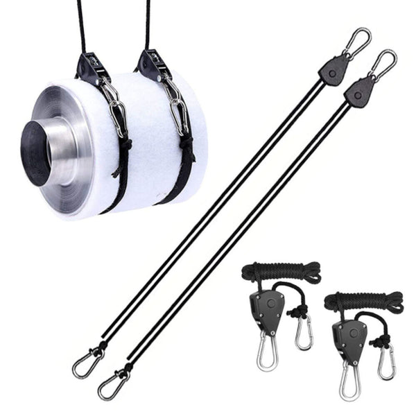 2-8PCS Adjustable Grow Light Hangers Rope Clip Hanger Ratchet For Growing Tent