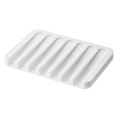 Silicone/Bamboo Soap Dish Soap Holder Rack Tray Plate Storage Tool Bathroom AUS