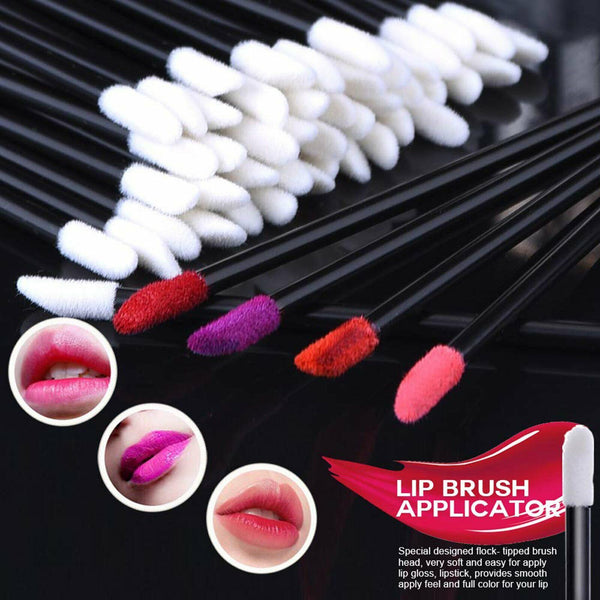 Disposable Lip Brush Lip Wands Gloss Lipstick Applicator Brushes