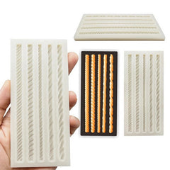 Rope Silicone Mold Chocolate Cake Sugarcraft Fondant Lace Mould Cake Decor Tools