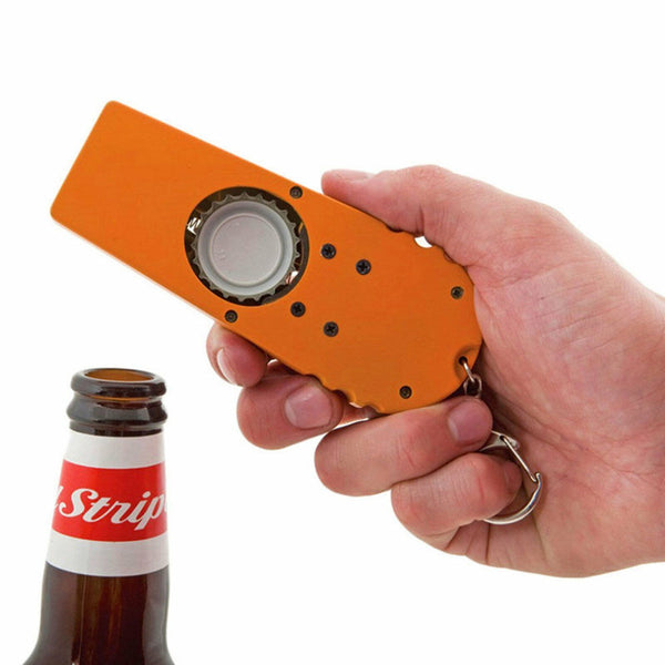 Shooter Flying Gun Bottle Cap Launcher Beer Drink Ring Gift Top Key Opener AU