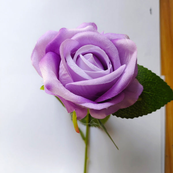 5pcs 51cm Long Stem Artificial Rose Flowers Velvet Bunch Wedding Home Bouquet AU