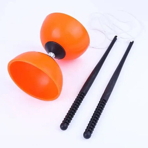 Diabolo Sticks & String Spinning Circus Skills Game Juggling Diablo Set Toy AU