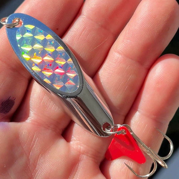 4 Fishing Lures Metal Slice Jigs spinner Bait Spoon Tackle Salmon Tailor Macks