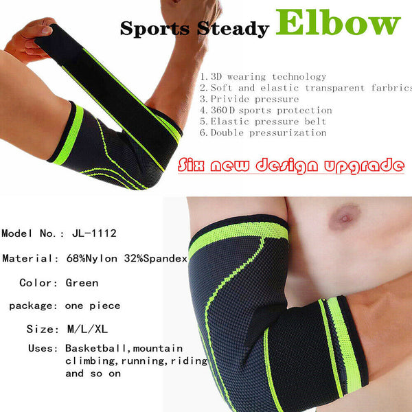 Tennis Golf Elbow Support Brace Adjustable Forearm Strap Compression Sleeve Band - Lets Party