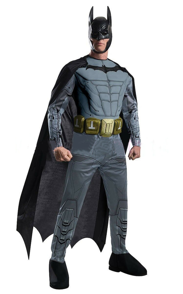 Deluxe Adult Licensed Batman Muscle Chest Dark Knight Rises Costume Outfit - Lets Party