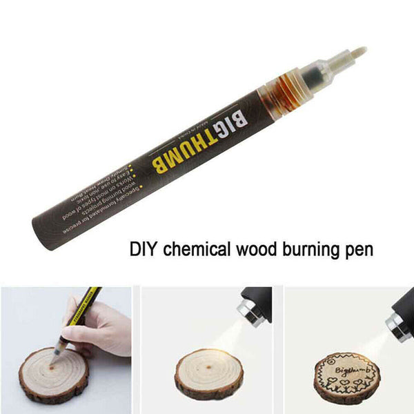 For DIY Projects Easy Use Fast Chemical Woodburning Pen Scorch Marker Painting - Lets Party