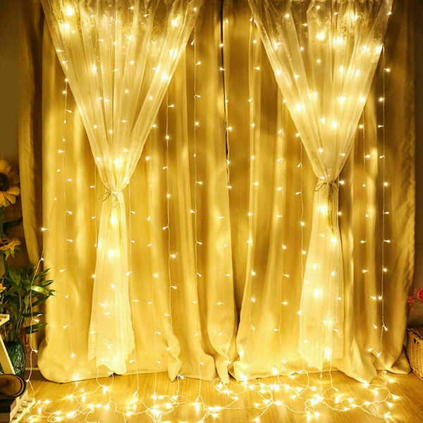 Waterfall LED Lights | Window Curtain Lights | Fairy Light Strings | Backdrop Wedding Decor