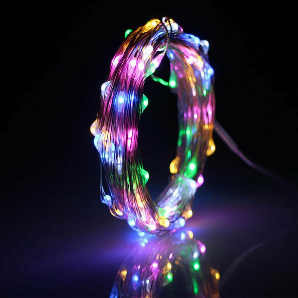 6x 2M 20 LED Battery Operated Copper Wire Fairy String Lights Xmas Party Wedding - Lets Party