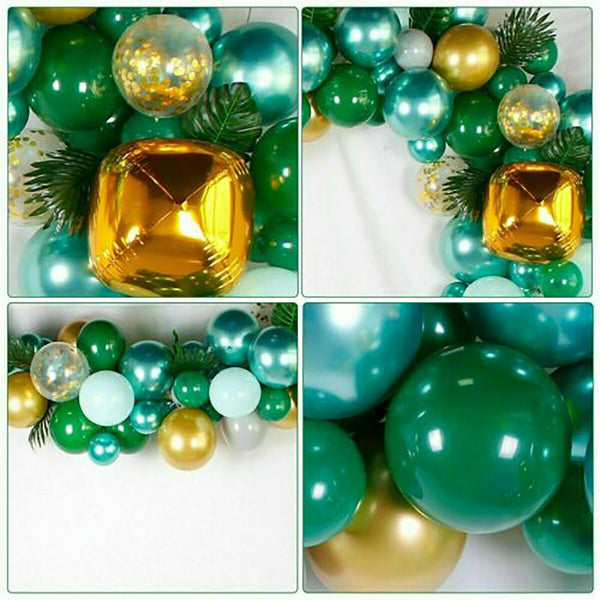 167PCS Jungle Safari Green Balloon Arch Garland Kit Baby Birthday Party Decor - Lets Party