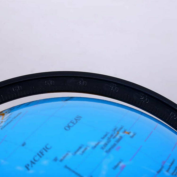 20cm Blue Ocean World Globe Map With Swivel Stand Geography Table Educationa Toy - Lets Party