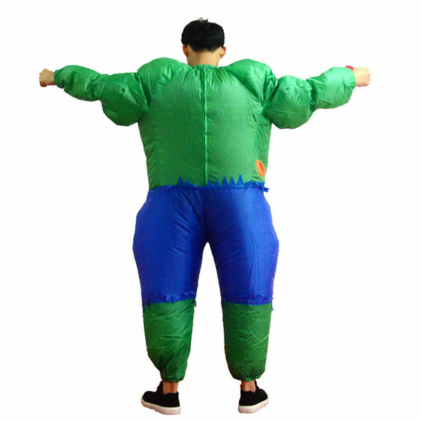 Adult Inflatable The Hulk Mascot Costume Hero Suit Fancy Dress Costume Party Out - Lets Party