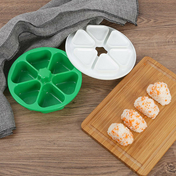 6 Holes Sushi Mold Onigiri Rice Ball Bento Press Maker Mold Kitchen Accessories - Lets Party