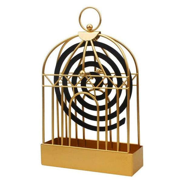 Mosquito Coil Holder Outdoor Birdcage Decor Burner Repellant Garden Mozzie Home - Lets Party