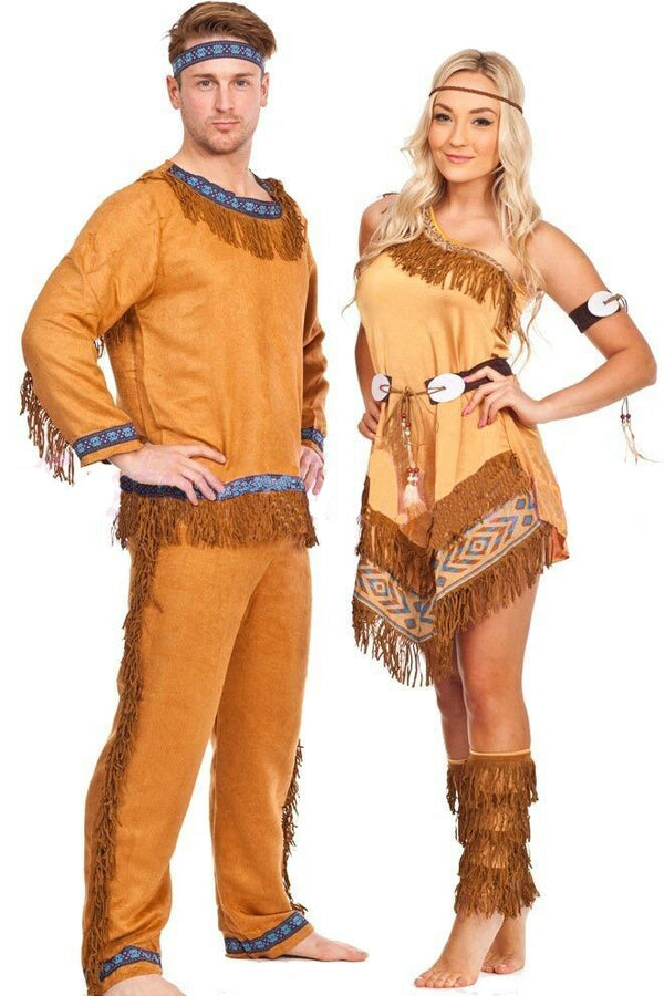 Pocahontas Costume | Native American Party Costume | Indian Wild West Fancy Dress