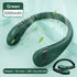 Green Mini Neck Fan Bladeless Hanging Air Cooler USB Rechargeable Portable Personal - Lets Party