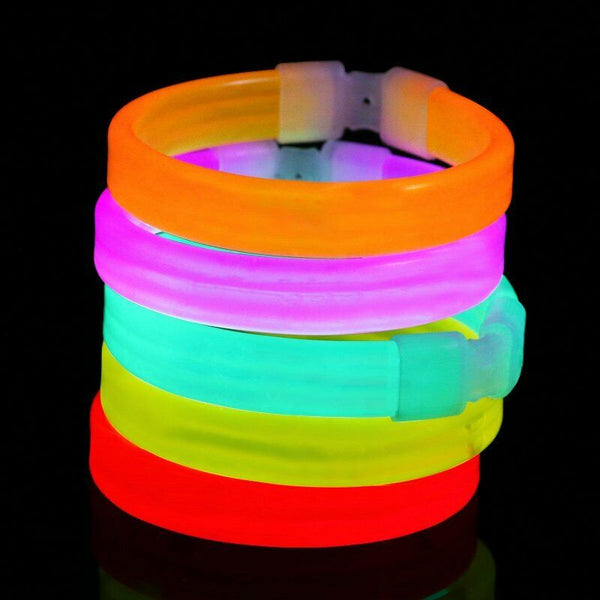 25-100Pcs Mixed Colour Glow Sticks Bracelets Party Glowsticks Glow in the dark - Lets Party