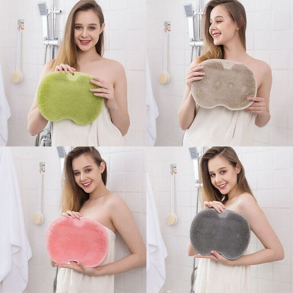 Exfoliating Foot Back Scrubber Silicone Massager Pad Bath Shower Cleaning Mat AU