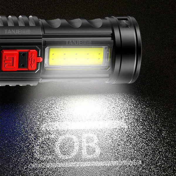 Super Bright Torch 6 Led Flashlight USB Rechargeable Tactical light Stock AU