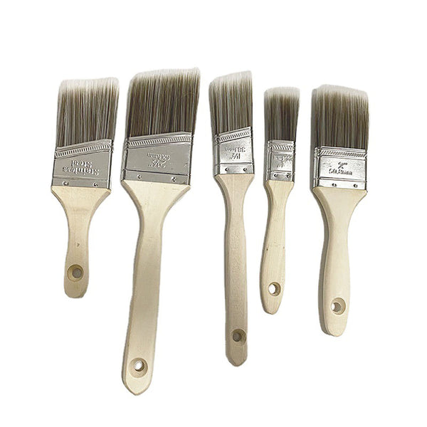5PCS Paint Brushes Set Sash Brushes Wood Stain Brushes for Walls Cabinets Fences