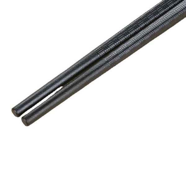 5/10/20 Pairs Alloy Laser Engraving Chopsticks Non-Slip Reusable Sushi Stick AU