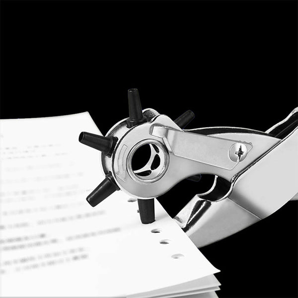 Leather Belt Eyelet Hole Punch Plier Puncher Craft Hand Tool 2.5-4.5mm Revolving