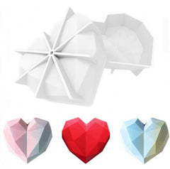 Large Heart Shape Candy Cake Chocolate Mould 3D Fondant Mold Silicone Craft DIY