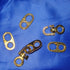 Brass Sister Clip Pack of 2 Clips For Flags/Boats/Yachts/Marine/Nautical AU SELL