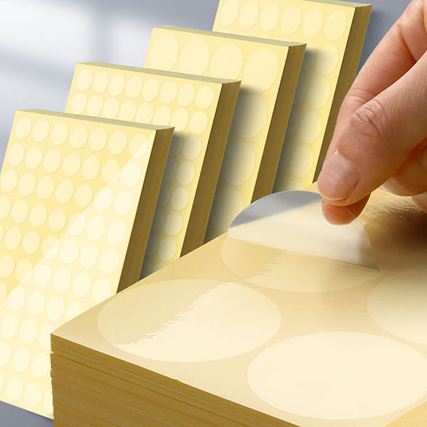 Clear Round Stickers Transparent Circle Adhesive Sticker Sticky Dot Seal Tape AU